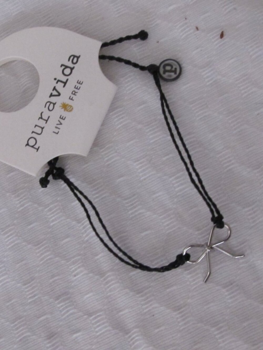 NWT - PuraVida Bow Charm Bracelet